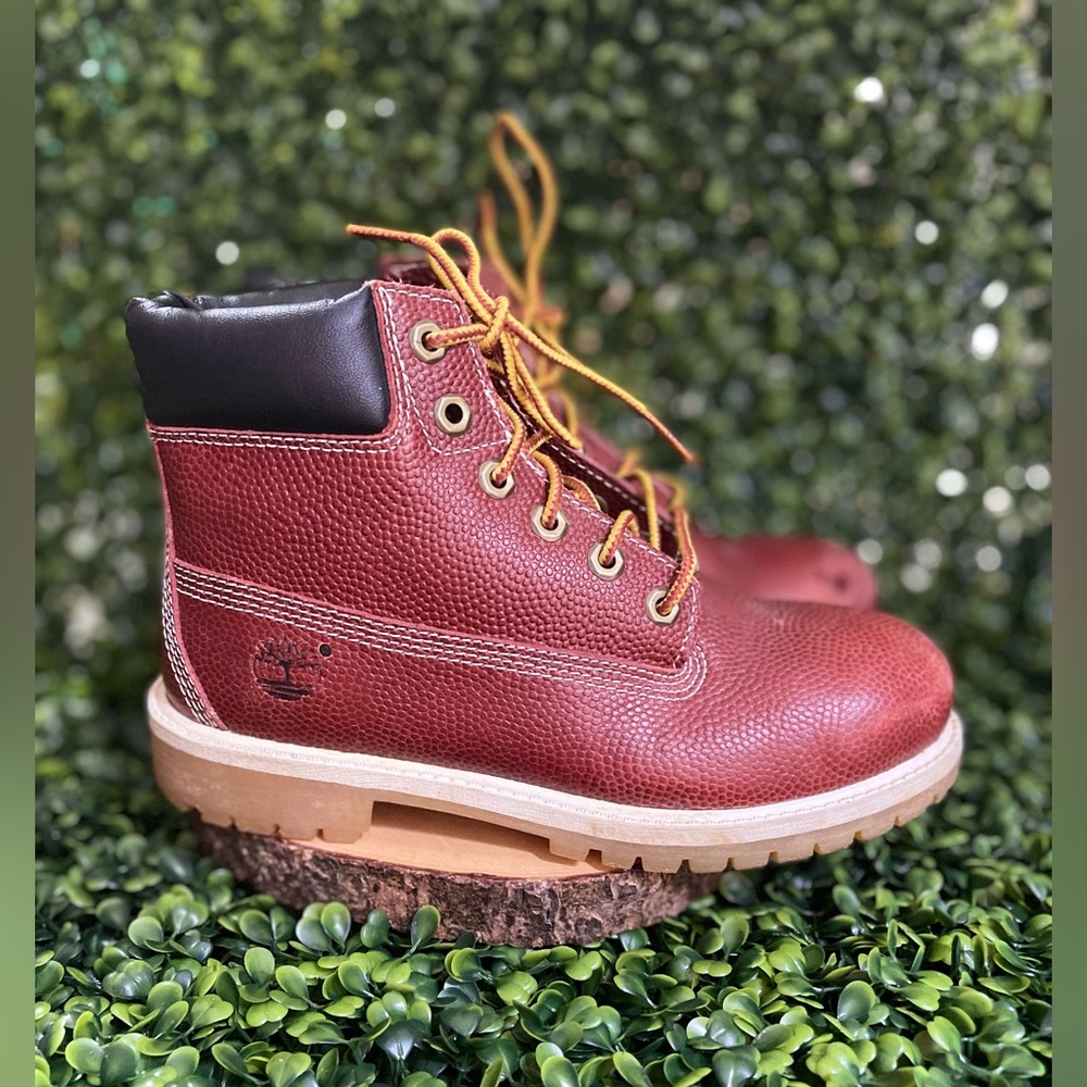 Timberland Kids Red-Brown Leather Boots